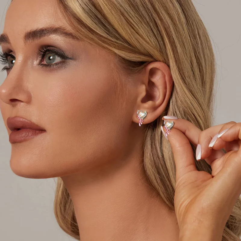 (afbeelding voor) PANDORA Stijl Love Bow Oorbellen - SCE1696 - Bekijken 7