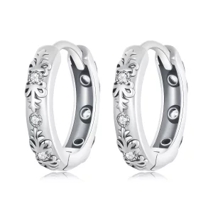PANDORA Stijl Retro Patroon Oorbellen - SCE1701 (afbeelding voor) PANDORA Stijl Retro Patroon Oorbellen - SCE1701