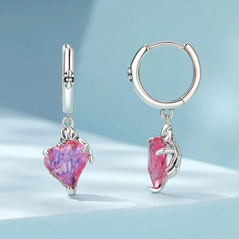 (afbeelding voor) PANDORA Stijl Skelet Hand Hartvormige Oorbellen - SCE1705 - Bekijken 2