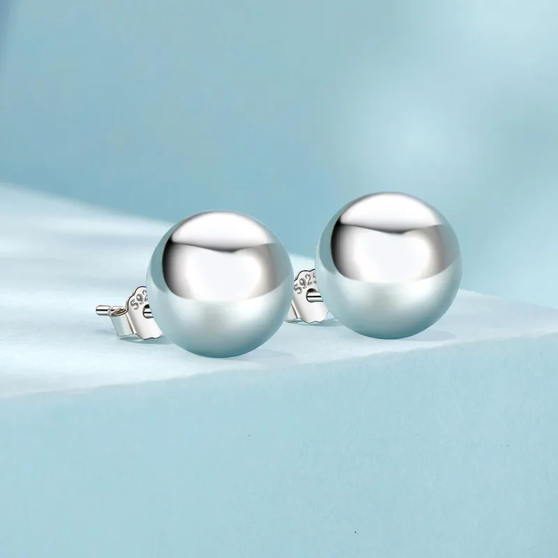 (afbeelding voor) PANDORA Stijl Grote Bal Oorbellen - SCE1725-L - Bekijken 2