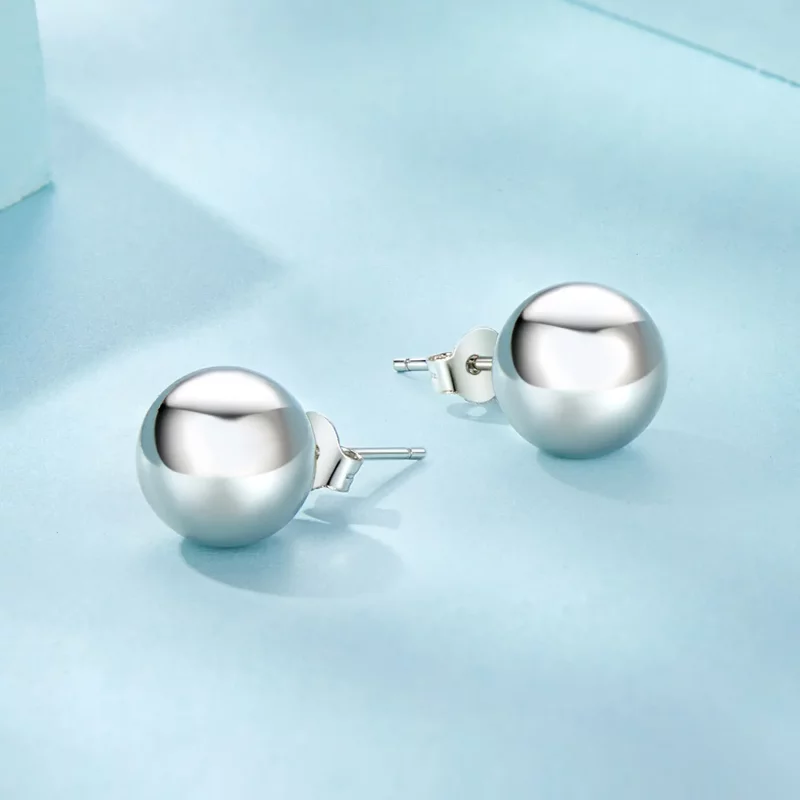 (afbeelding voor) PANDORA Stijl Grote Bal Oorbellen - SCE1725-L - Bekijken 3