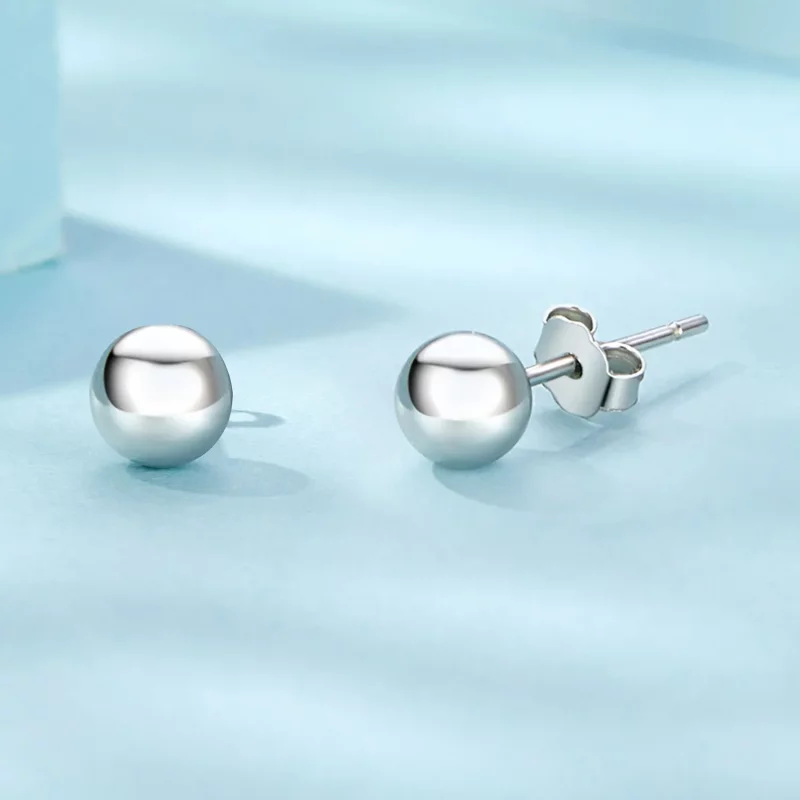 (afbeelding voor) PANDORA Stijl Kleine Bal Vormige Oorbellen - SCE1725-S - Bekijken 4