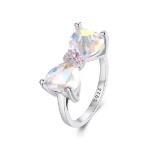 PANDORA Stijl Grote Strik Steen in Midden Ring - SCR1000 (afbeelding voor) PANDORA Stijl Grote Strik Steen in Midden Ring - SCR1000