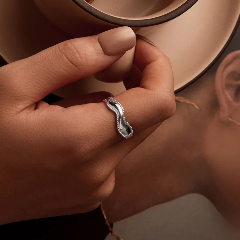 (afbeelding voor) PANDORA Stijl Golf Open Ring - SCR1002-E - Bekijken 5