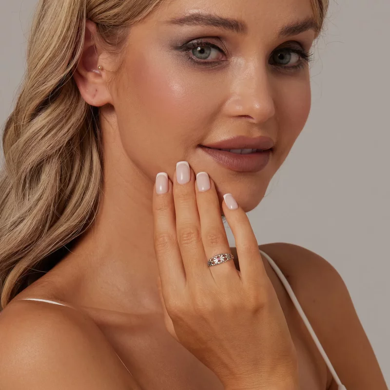 (afbeelding voor) PANDORA Stijl Iris Vintage Ring - SCR998 - Bekijken 4