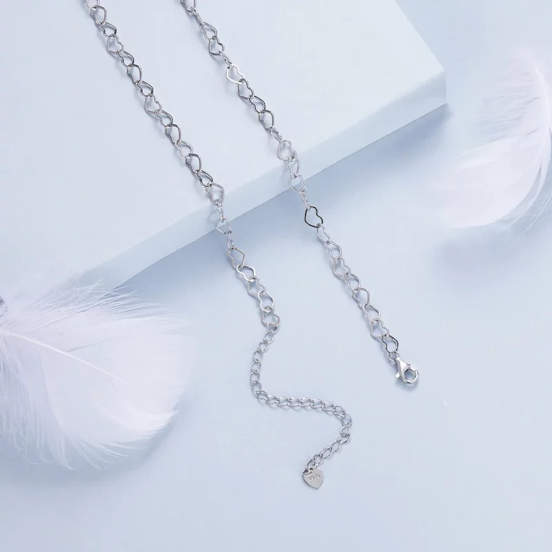 (afbeelding voor) PANDORA Stijl Hartketting Halsketting - BSA005 - Bekijken 4