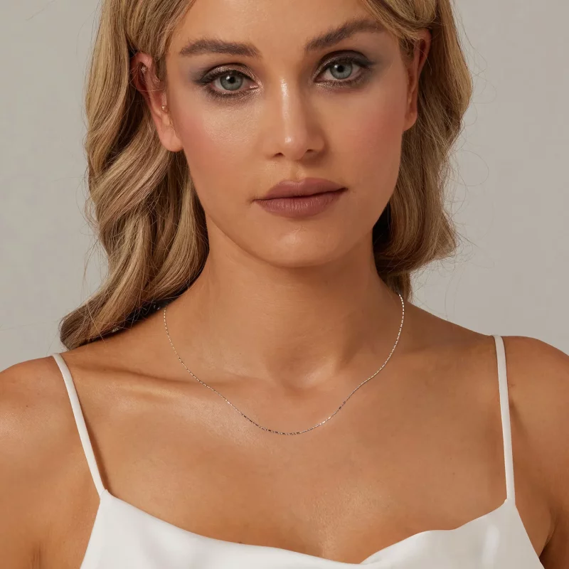 (afbeelding voor) PANDORA Stijl Fijne Glitter Basisarmband Ketting - BSA006 - Bekijken 6