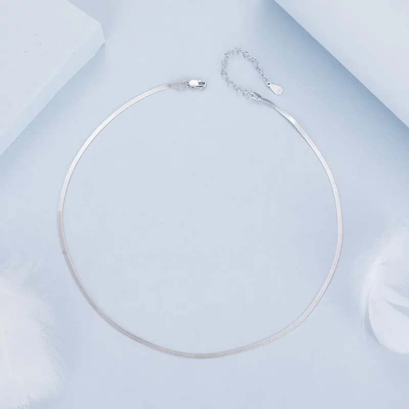 (afbeelding voor) PANDORA Stijl Slangenbot Keten Basis Ketting - BSA008 - Bekijken 3