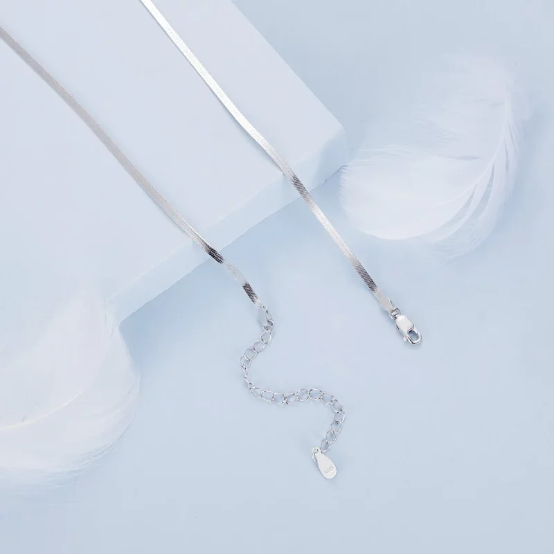(afbeelding voor) PANDORA Stijl Slangenbot Keten Basis Ketting - BSA008 - Bekijken 4