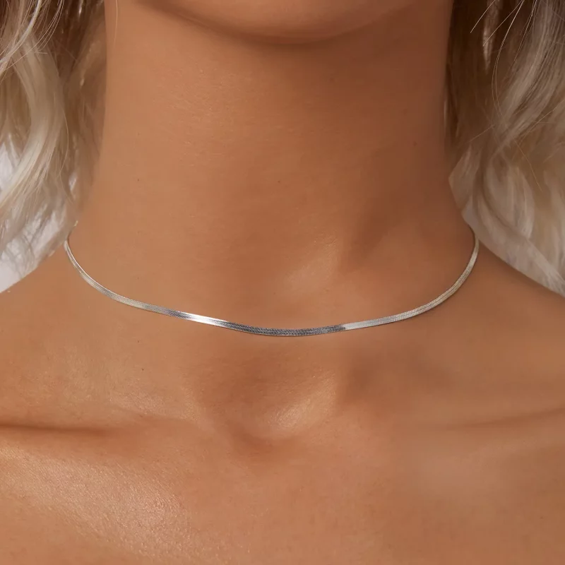 (afbeelding voor) PANDORA Stijl Slangenbot Keten Basis Ketting - BSA008 - Bekijken 5