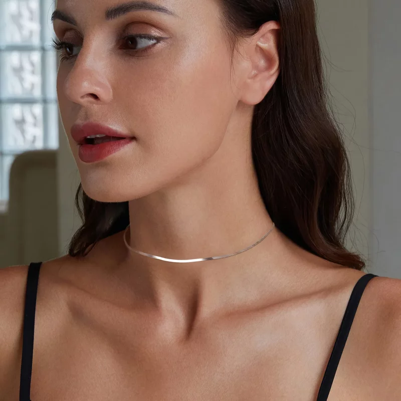 (afbeelding voor) PANDORA Stijl Slangenbot Keten Basis Ketting - BSA008 - Bekijken 6