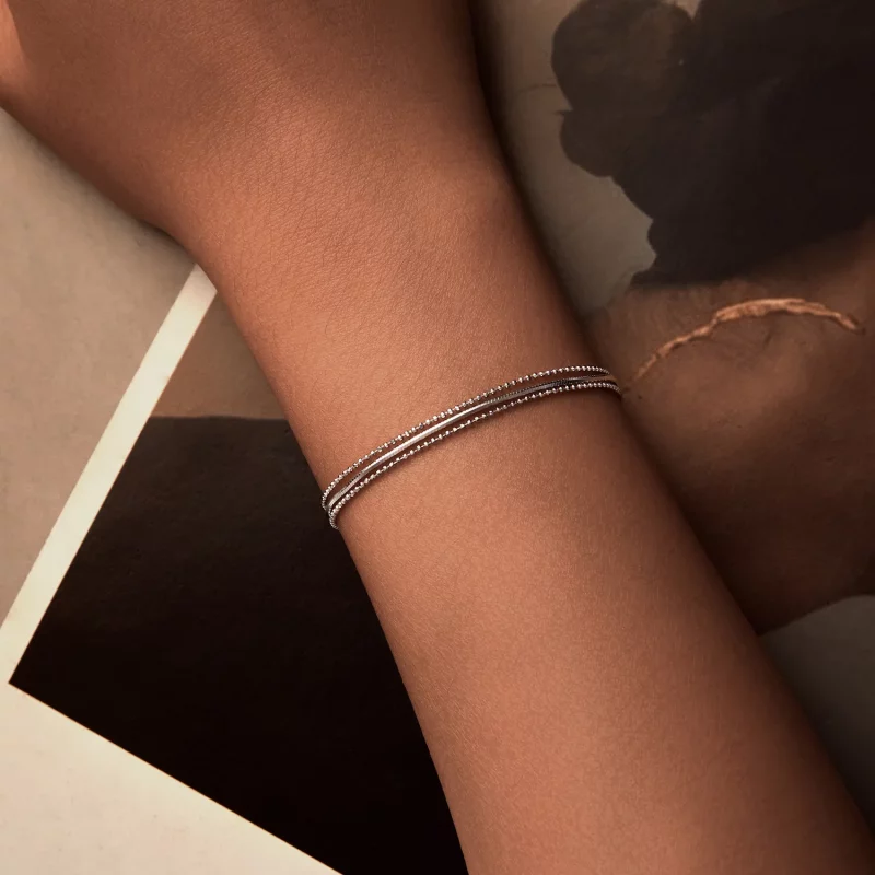 (afbeelding voor) PANDORA Stijl Eenvoudige Drie-laags Armband - BSB164 - Bekijken 4