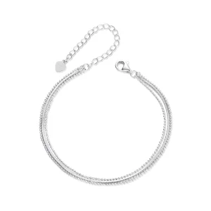 (afbeelding voor) PANDORA Stijl Eenvoudige Drie-laags Armband - BSB164
