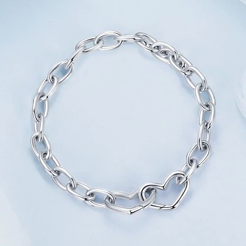 (afbeelding voor) PANDORA Stijl Dubbele Hart Armband - BSB172 - Bekijken 3