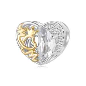 PANDORA Stijl Moeder Hart Kralen - BSC1002 (afbeelding voor) PANDORA Stijl Moeder Hart Kralen - BSC1002