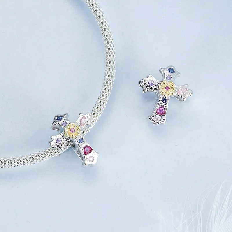 (afbeelding voor) PANDORA Stijl Vintage Kruis Charm - BSC1005 - Bekijken 4