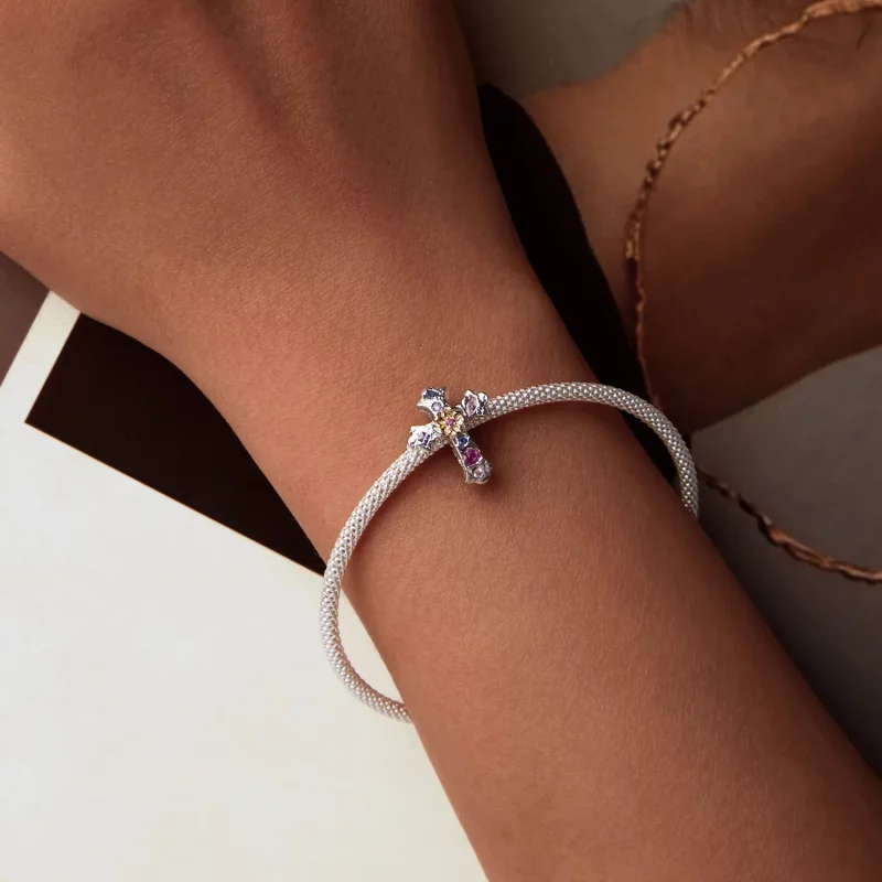 (afbeelding voor) PANDORA Stijl Vintage Kruis Charm - BSC1005 - Bekijken 5