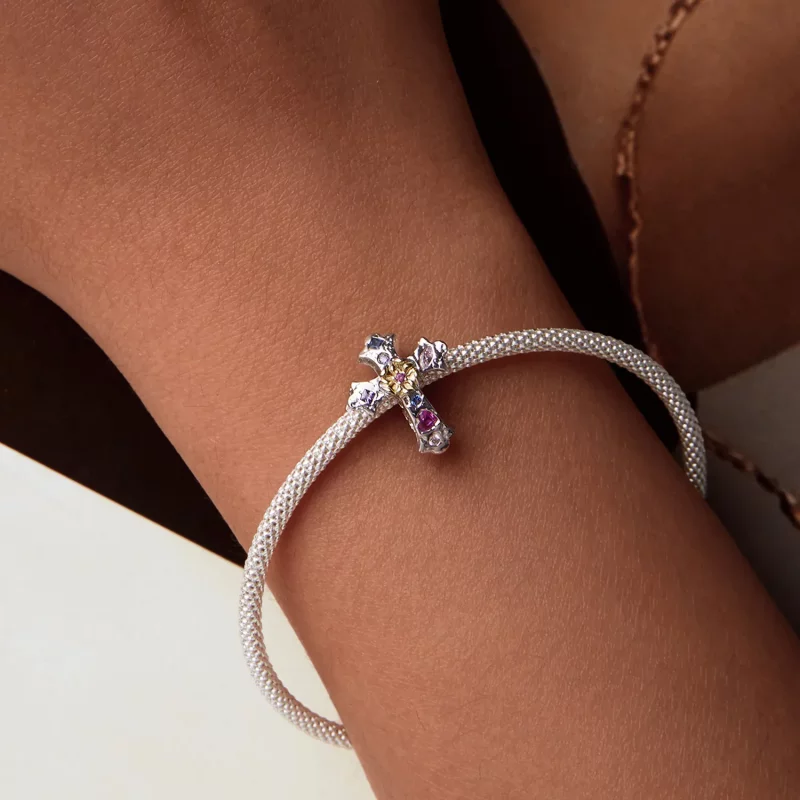 (afbeelding voor) PANDORA Stijl Vintage Kruis Charm - BSC1005 - Bekijken 6