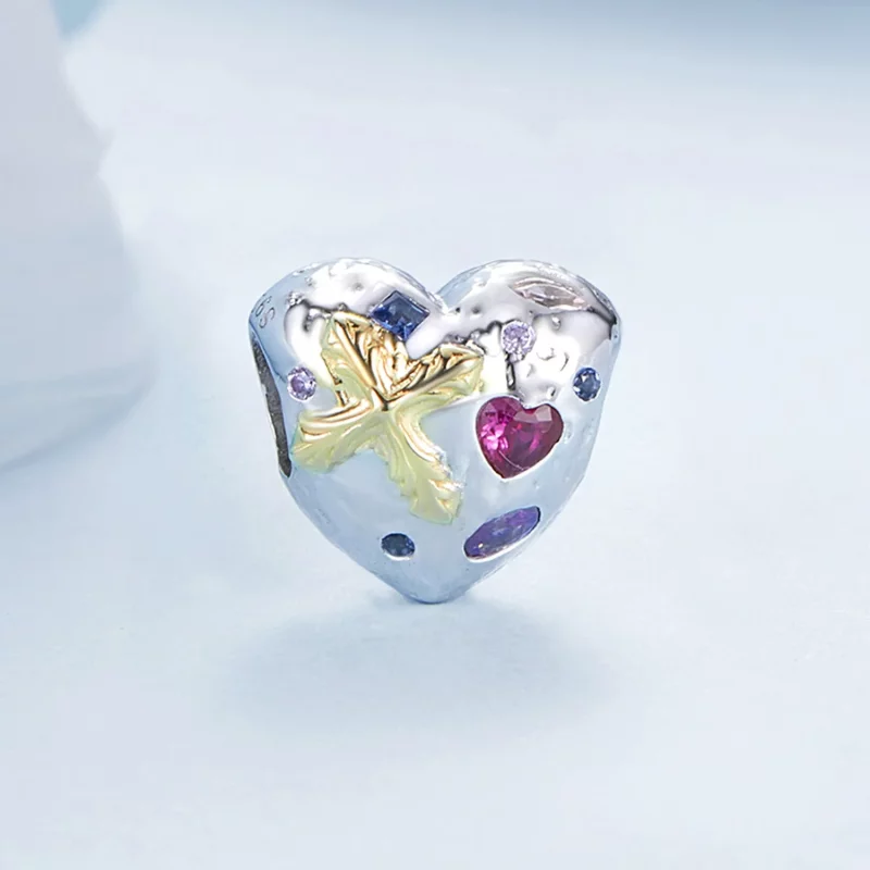 (afbeelding voor) PANDORA Stijl Vintage Kruis Hart Charm - BSC1006 - Bekijken 2