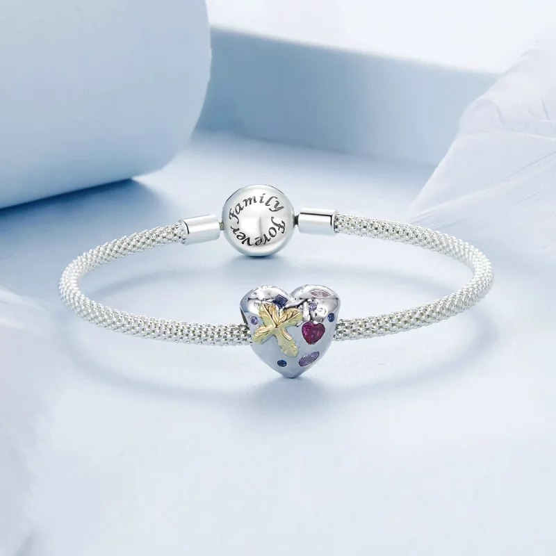 (afbeelding voor) PANDORA Stijl Vintage Kruis Hart Charm - BSC1006 - Bekijken 5