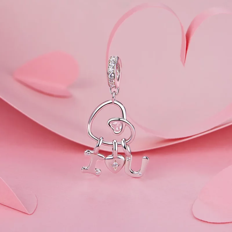 (afbeelding voor) PANDORA Stijl Valentijnsbrief Love Hanger - BSC972 - Bekijken 2