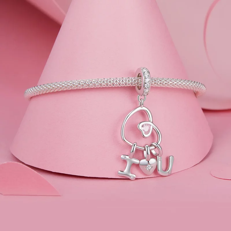 (afbeelding voor) PANDORA Stijl Valentijnsbrief Love Hanger - BSC972 - Bekijken 3