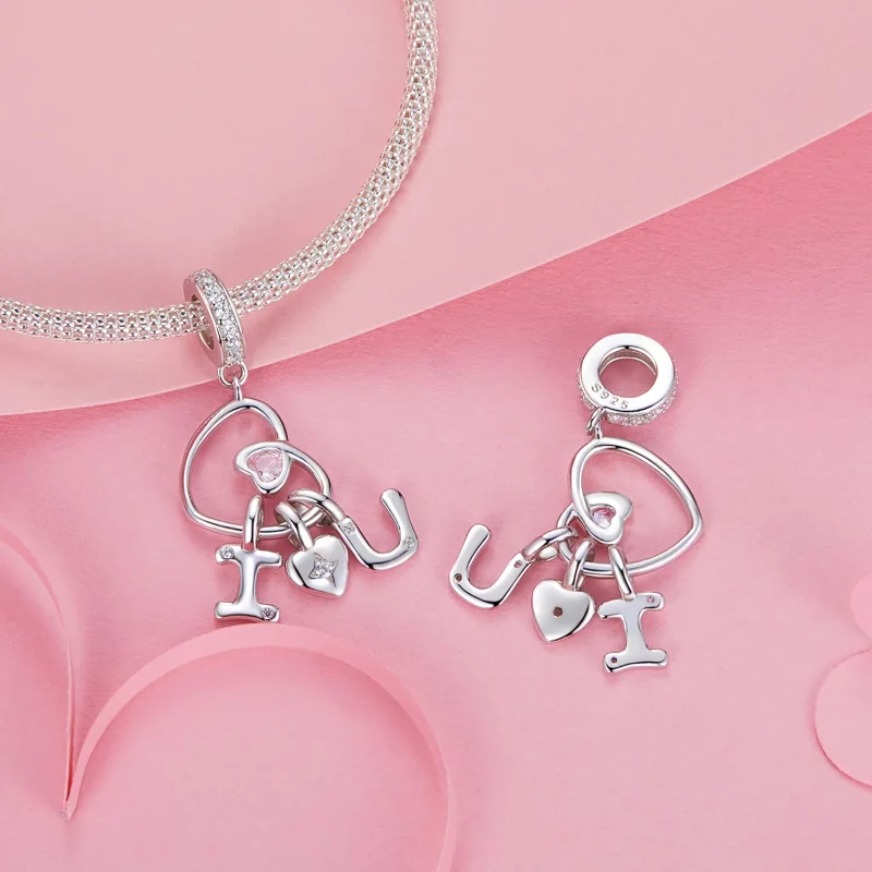(afbeelding voor) PANDORA Stijl Valentijnsbrief Love Hanger - BSC972 - Bekijken 4