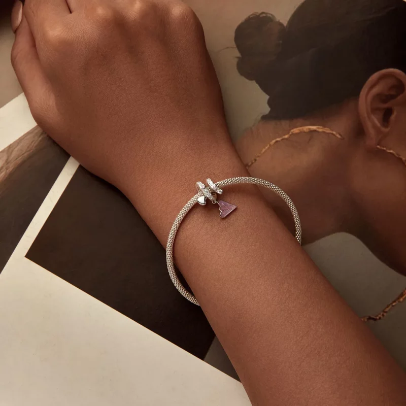(afbeelding voor) PANDORA Stijl Papieren Vliegtuig Liefdesbrief Hangertje - BSC974 - Bekijken 5