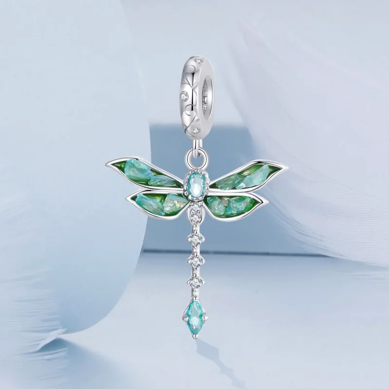 (afbeelding voor) PANDORA Stijl Groene Libel Hanger - BSC983 - Bekijken 2