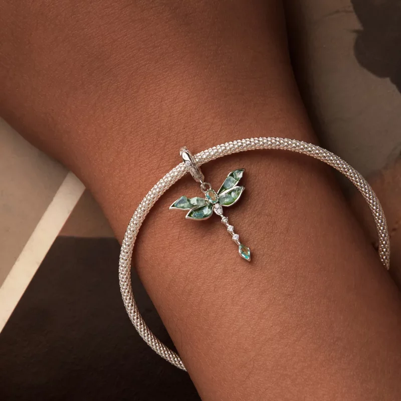 (afbeelding voor) PANDORA Stijl Groene Libel Hanger - BSC983 - Bekijken 6