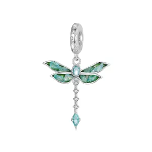(afbeelding voor) PANDORA Stijl Groene Libel Hanger - BSC983