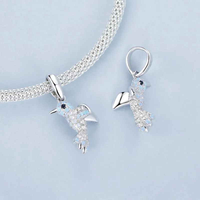 (afbeelding voor) PANDORA Stijl Volledig Bezette Vogel Hanger - BSC993 - Bekijken 4