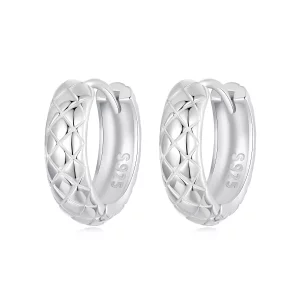 PANDORA-stijl Diamantpatroon Oorbellen - BSE983 (afbeelding voor) PANDORA-stijl Diamantpatroon Oorbellen - BSE983
