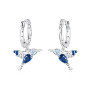 PANDORA-stijl Kolibrie Oorbellen - BSE985 (afbeelding voor) PANDORA-stijl Kolibrie Oorbellen - BSE985