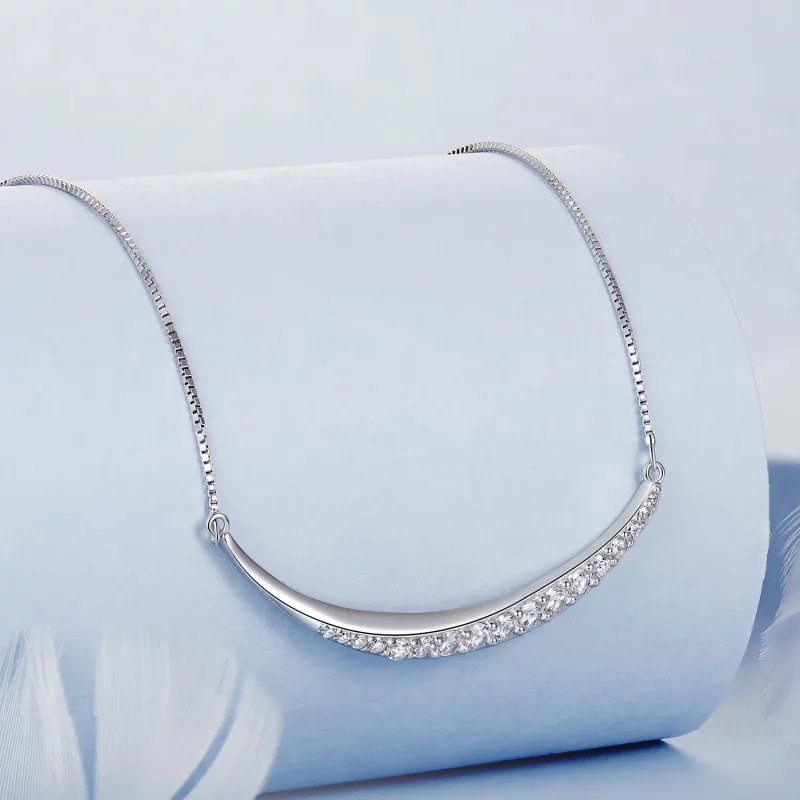 (afbeelding voor) PANDORA Stijl Maan Glimlach Ketting - BSN374 - Bekijken 2