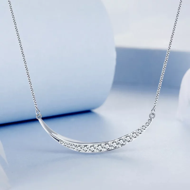 (afbeelding voor) PANDORA Stijl Maan Glimlach Ketting - BSN374 - Bekijken 3