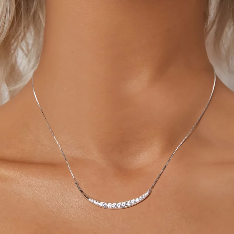 (afbeelding voor) PANDORA Stijl Maan Glimlach Ketting - BSN374 - Bekijken 5