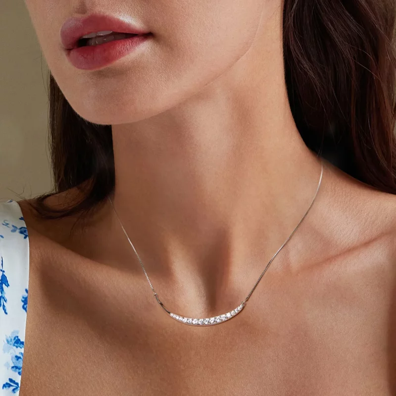 (afbeelding voor) PANDORA Stijl Maan Glimlach Ketting - BSN374 - Bekijken 7