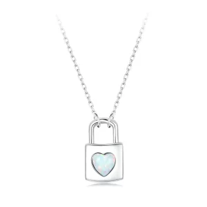 (afbeelding voor) PANDORA-stijl Hartslot Halsketting - BSN377