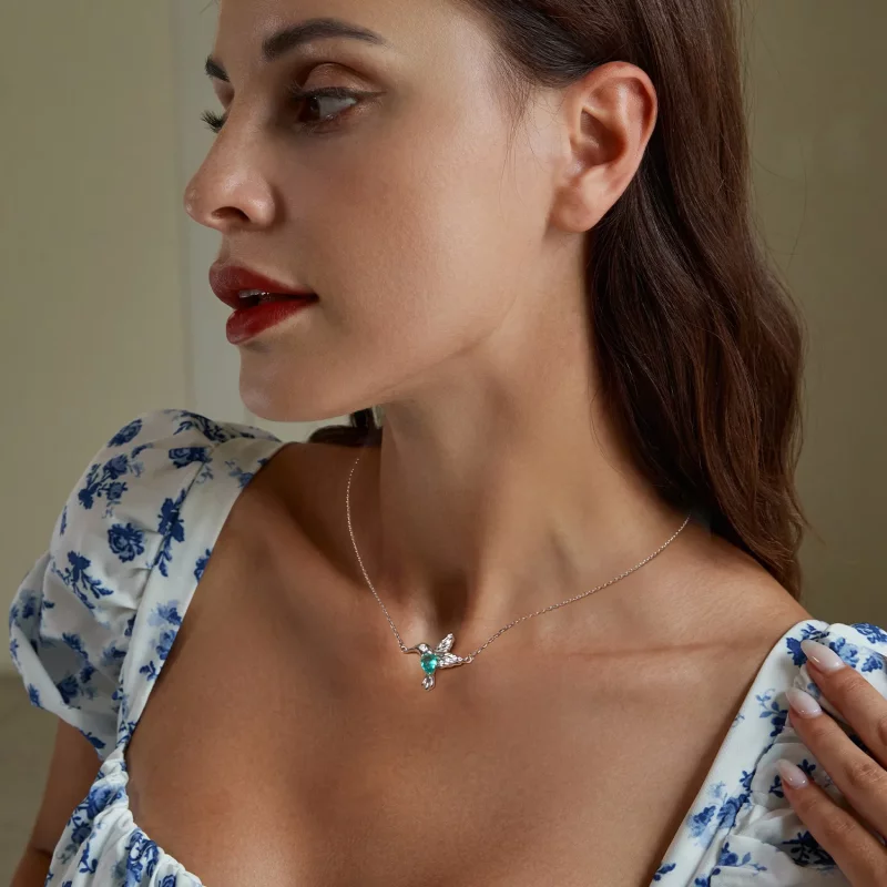 (afbeelding voor) PANDORA-stijl Kolibrie Ketting - BSN378 - Bekijken 6