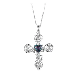 (afbeelding voor) PANDORA Stijl Rozen Kruis Ketting - BSN379