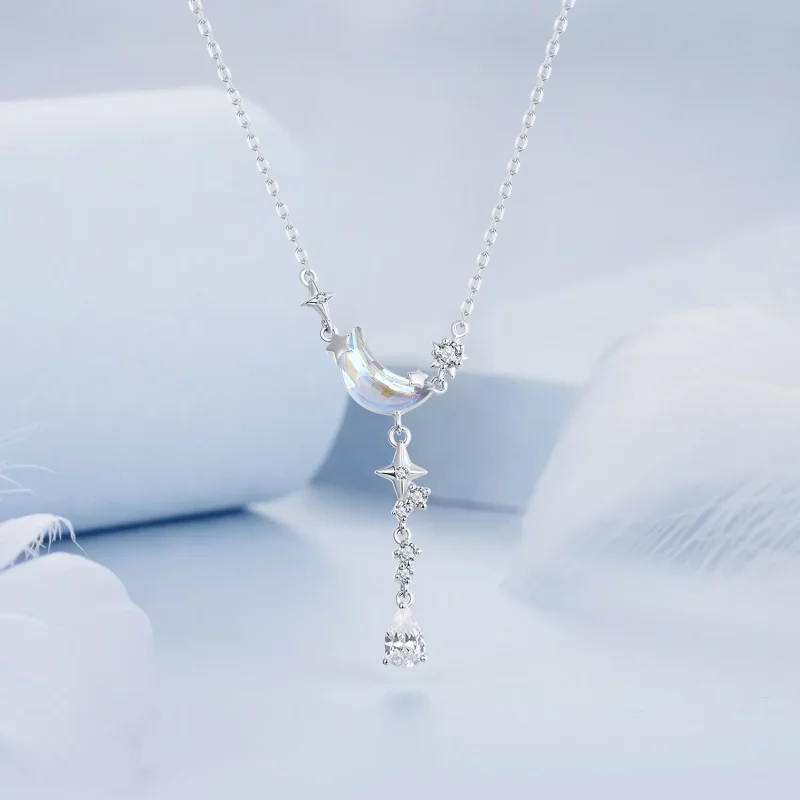 (afbeelding voor) PANDORA Stijl Moonset Galaxy Ketting - BSN380 - Bekijken 3