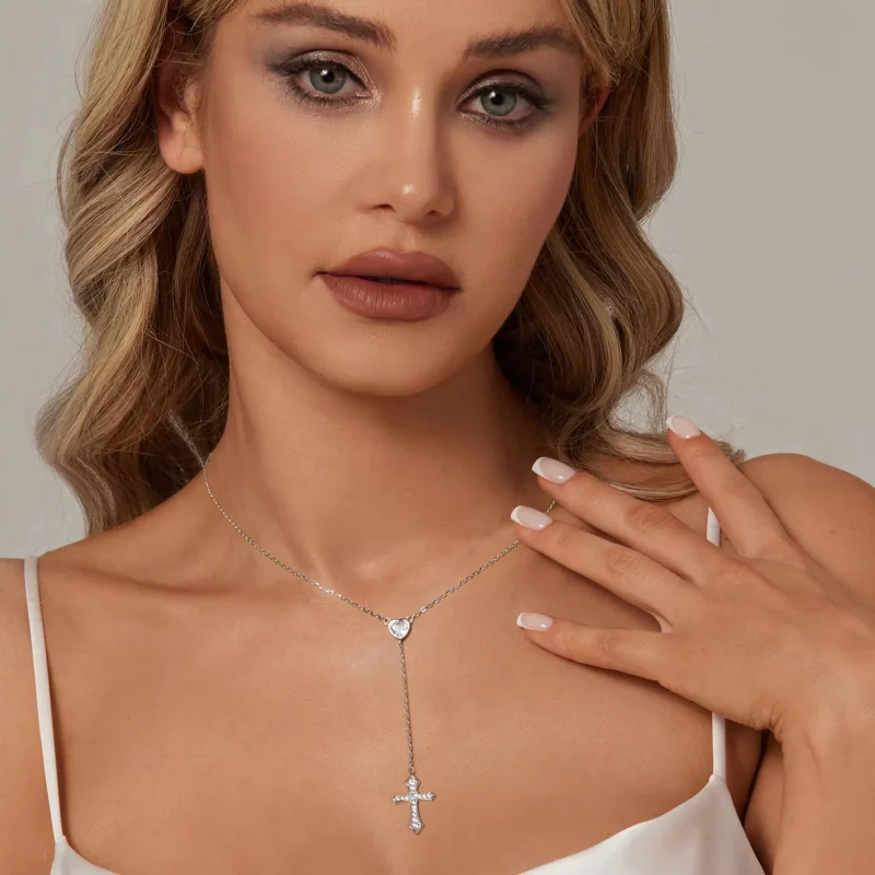 (afbeelding voor) PANDORA Stijl Kruis Ketting - BSN384 - Bekijken 6