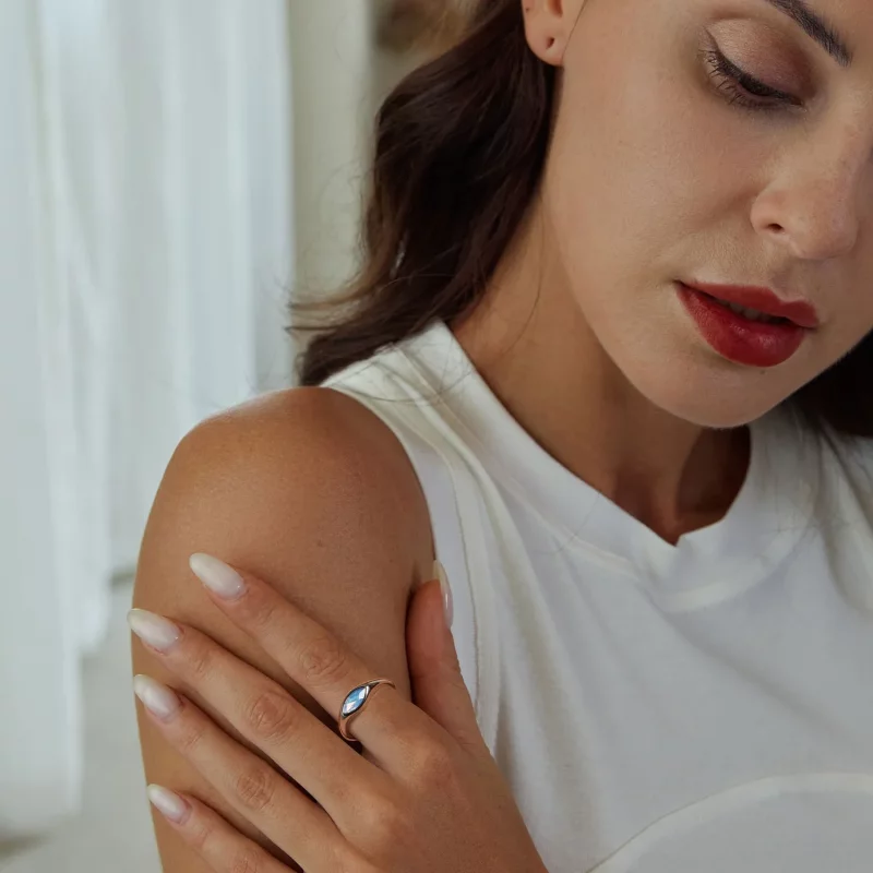 (afbeelding voor) PANDORA Stijl Duivels Oog Zegel Open Ring - BSR523-E - Bekijken 5