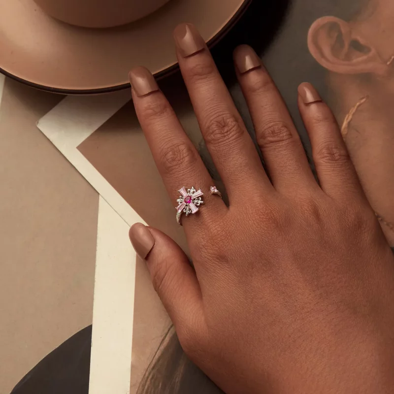 (afbeelding voor) PANDORA Stijl Iris Kruis Open Ring - BSR526-E - Bekijken 6