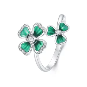 (afbeelding voor) PANDORA Stijl Vierblad Klaver Open Ring - BSR528-E