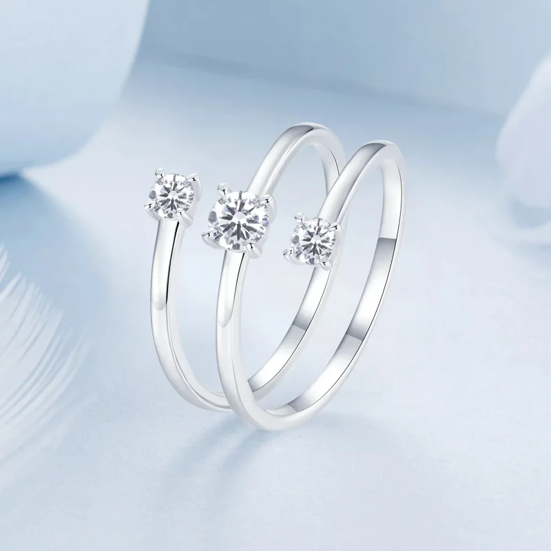 (afbeelding voor) PANDORA Stijl Sparkling Wrap Open Ring - BSR532-E - Bekijken 2