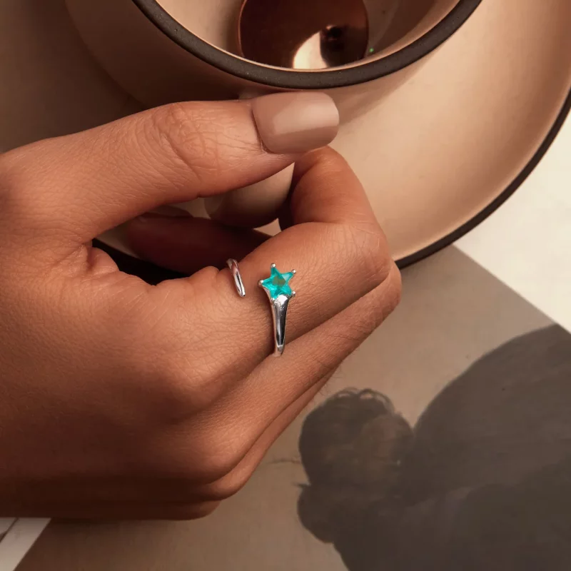 (afbeelding voor) PANDORA Stijl Meteor Open Ring - BSR535-E - Bekijken 4