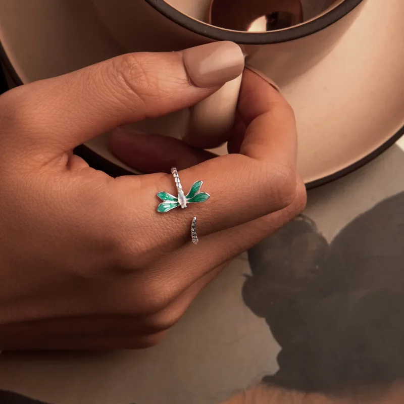 (afbeelding voor) PANDORA Stijl Libelle Open Ring - BSR537-E - Bekijken 5