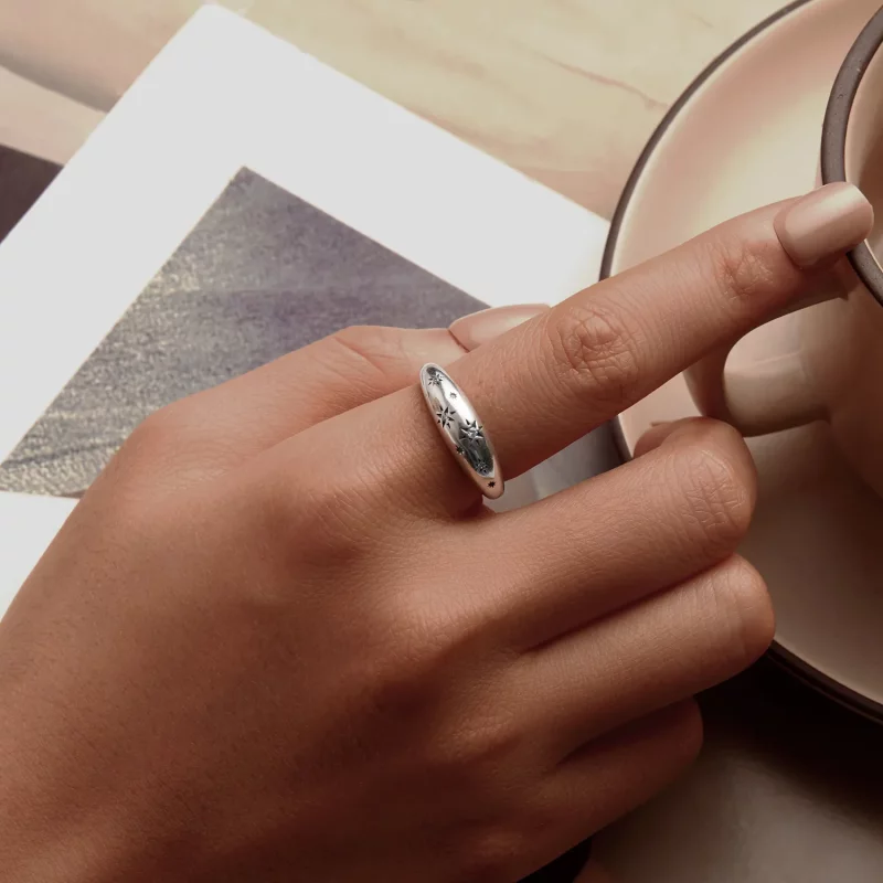 (afbeelding voor) PANDORA Stijl Ster Open Ring - BSR547-E - Bekijken 5